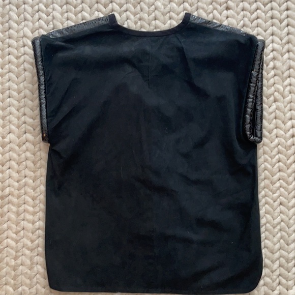 Vintage suede and real snakeskin Top - Picture 4 of 4